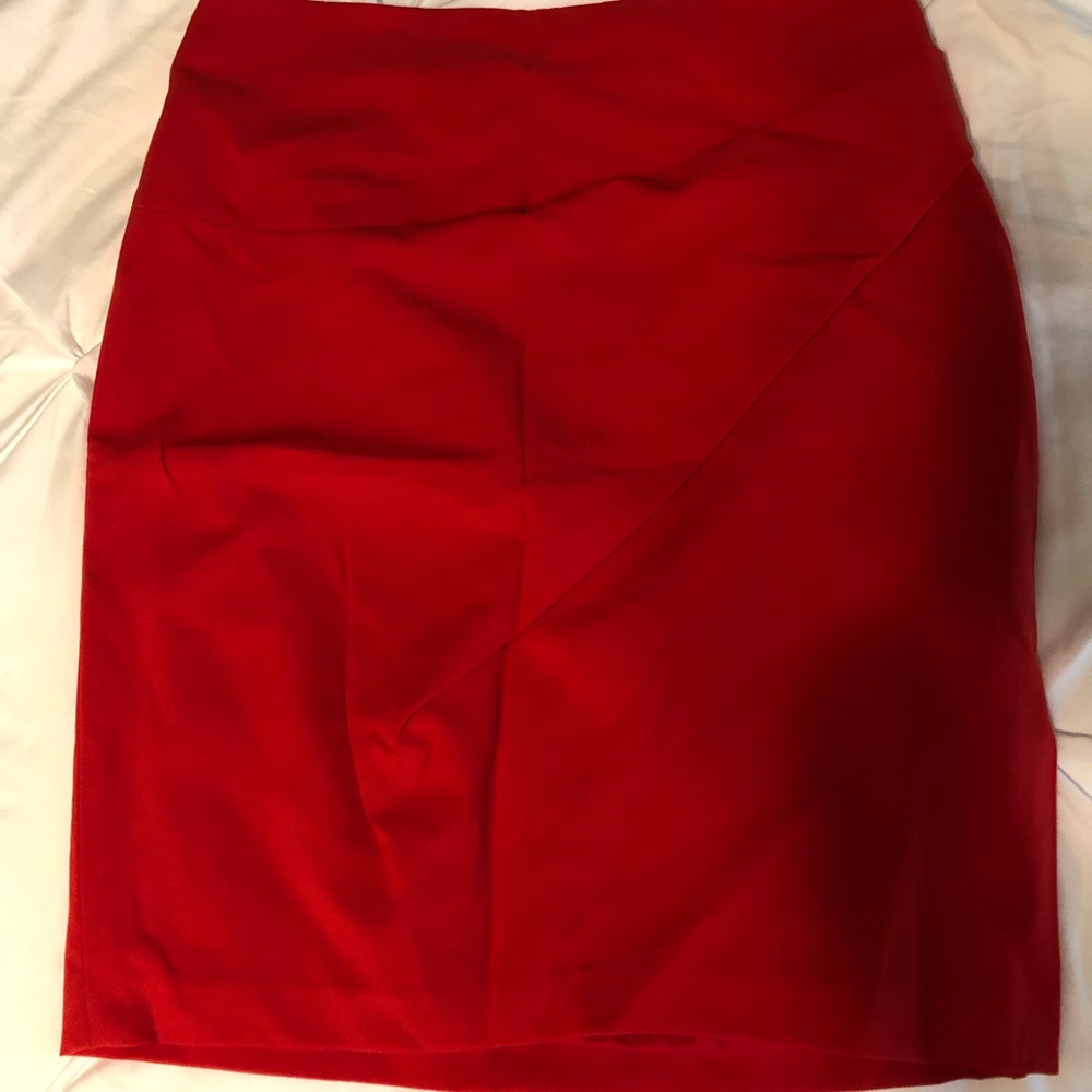 New York and Company red pencil skirt size 6